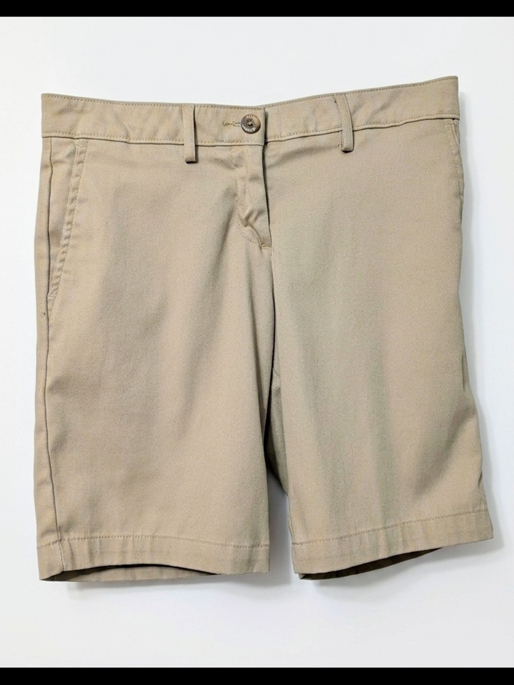 Dennis Uniform Khaki Chino School Uniform Shorts Girls Size 16 Regular Adjustabl